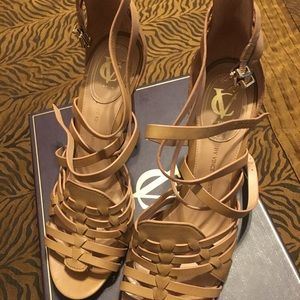 Vince Camuto, camel strappy sandal. Like new!
